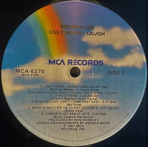 Brenda Lee : Only When I Laugh (LP, Album)