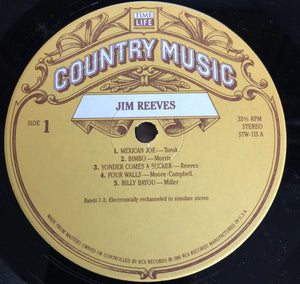 Jim Reeves : Country Music (LP, Comp)