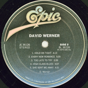 David Werner : David Werner (LP, Album, Ter)