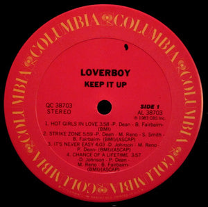 Loverboy : Keep It Up (LP, Album, Pit)