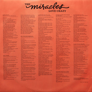 The Miracles : Love Crazy (LP, Album, Quad)