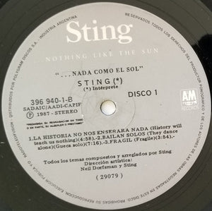 Sting : ...Nothing Like The Sun (2xLP, Album)