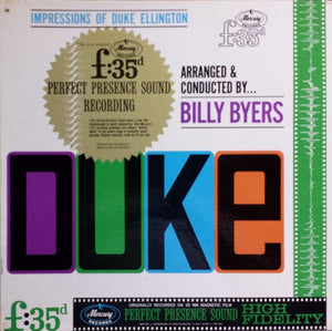 Billy Byers : Impressions Of Duke Ellington (LP, Mono, Gat)