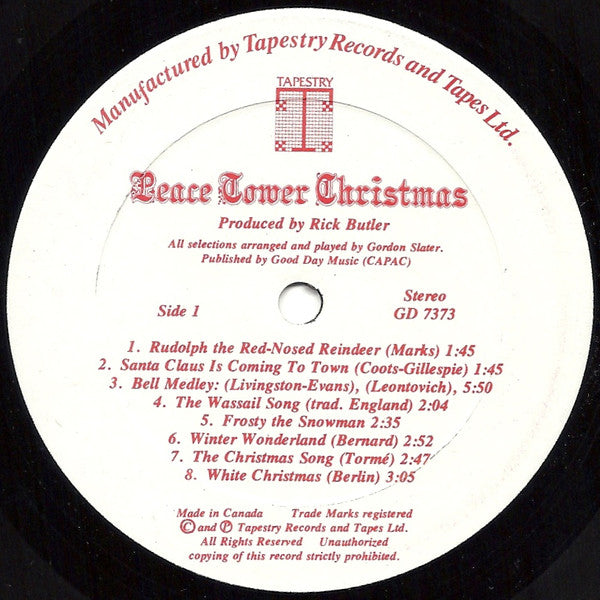 Gordon Slater : Peace Tower Christmas (LP, Gat)