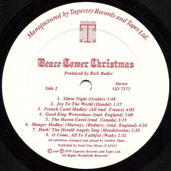 Gordon Slater : Peace Tower Christmas (LP, Gat)