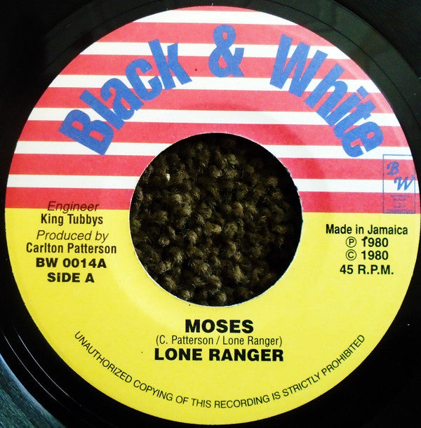 Lone Ranger : Moses (7", Single, RE)