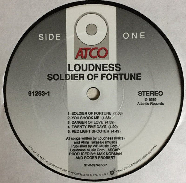 Loudness (5) : Soldier Of Fortune (LP, Album)