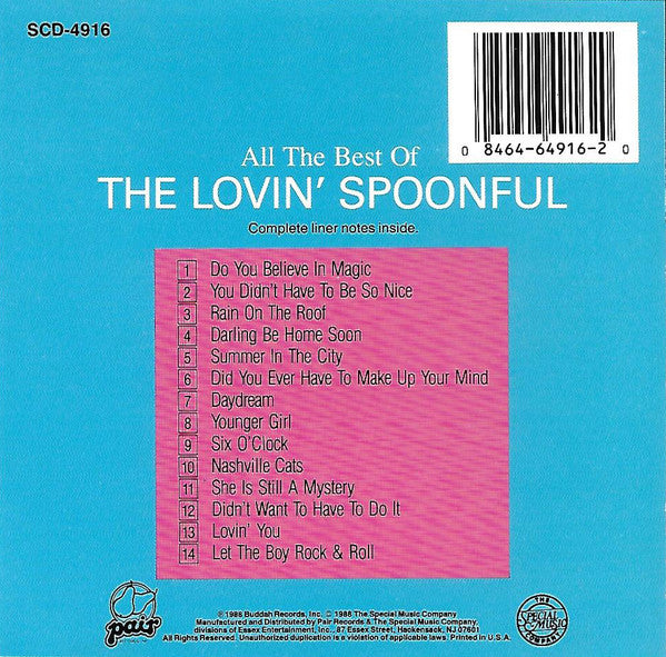 The Lovin' Spoonful : All The Best Of The Lovin' Spoonful (CD, Comp, Club)