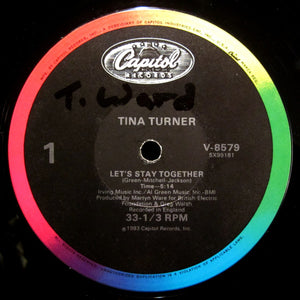 Tina Turner : Let's Stay Together / I Wrote A Letter (12", Single, Pic)
