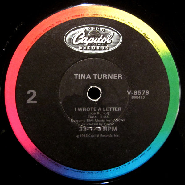 Tina Turner : Let's Stay Together / I Wrote A Letter (12", Single, Pic)