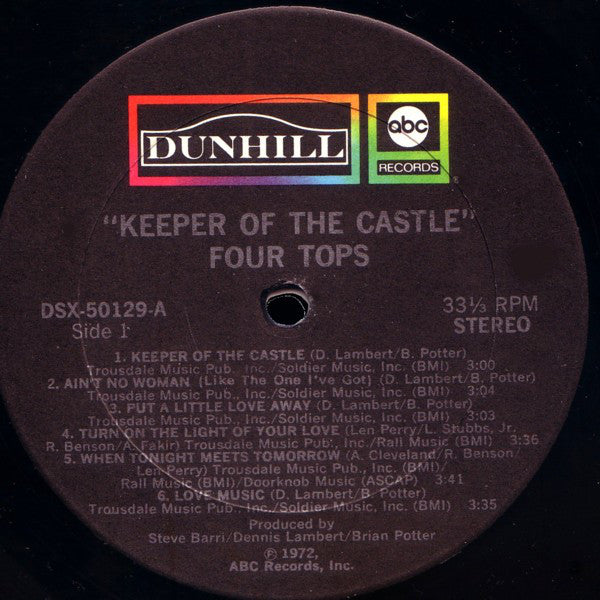 Four Tops : Keeper Of The Castle (LP, Album, Tru)