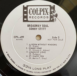Sonny Stitt : Broadway Soul (LP, Mono, Promo)