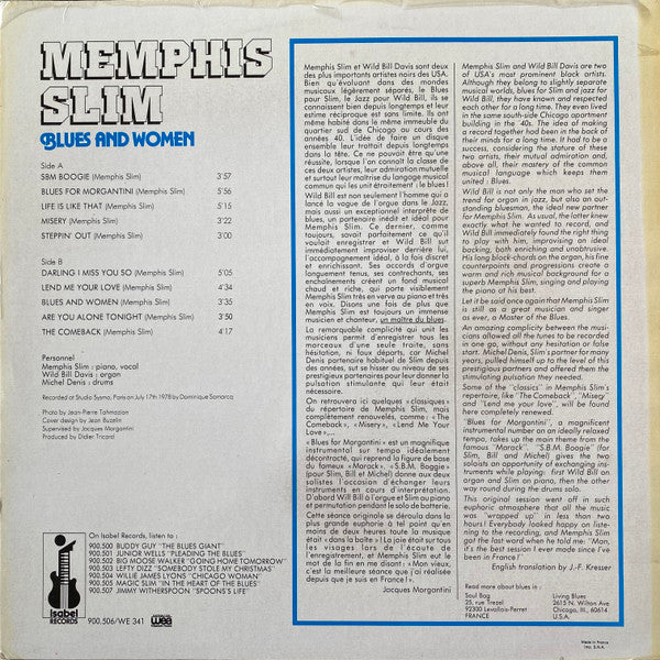 Memphis Slim : Blues And Women (LP, Album)