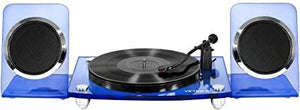 [青色] Victrola ModernAcrylic 2-Speed Bluetoothレコードプレーヤー
