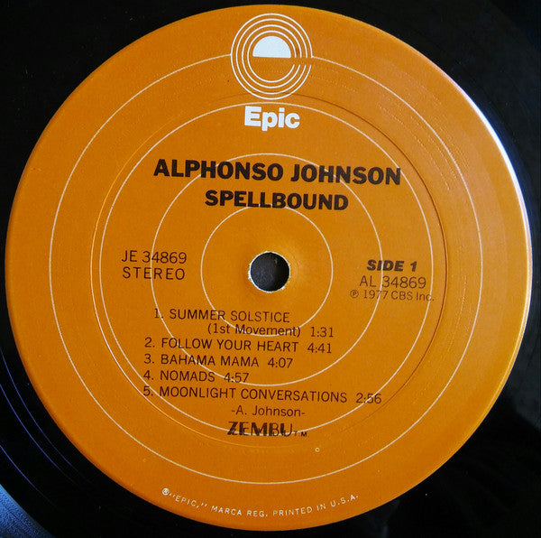 Alphonso Johnson : Spellbound (LP, Album)