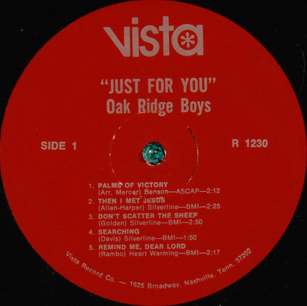 Oak Ridge Boys* : Just For You (LP)