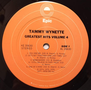 Tammy Wynette : Greatest Hits • Vol. 4 (LP, Comp, ora)