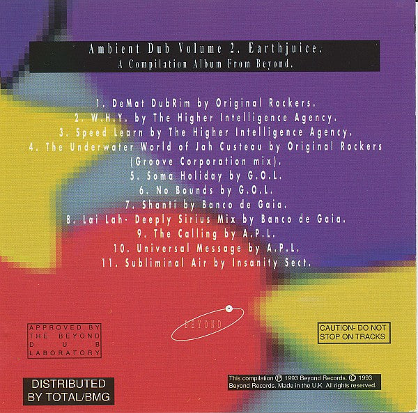 Various : Ambient Dub Volume 2. Earthjuice. (CD, Album, Comp)