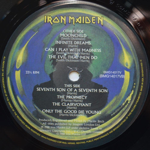 Iron Maiden : Seventh Son Of A Seventh Son (LP, Album, RE, 180)
