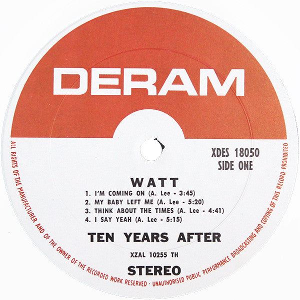 Ten Years After : Watt (LP, Album, TH )