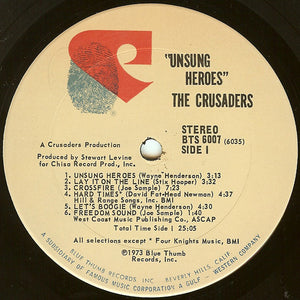 The Crusaders : Unsung Heroes (LP, Album)