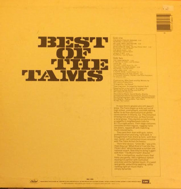 The Tams : Best Of The Tams (LP, Album, RE)