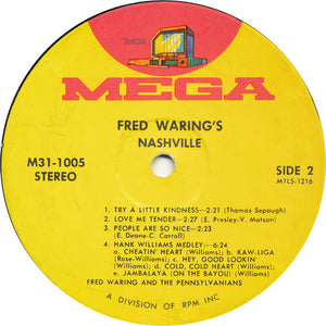 Fred Waring And The Pennsylvanians* : Fred Waring's Nashville (LP, Album)