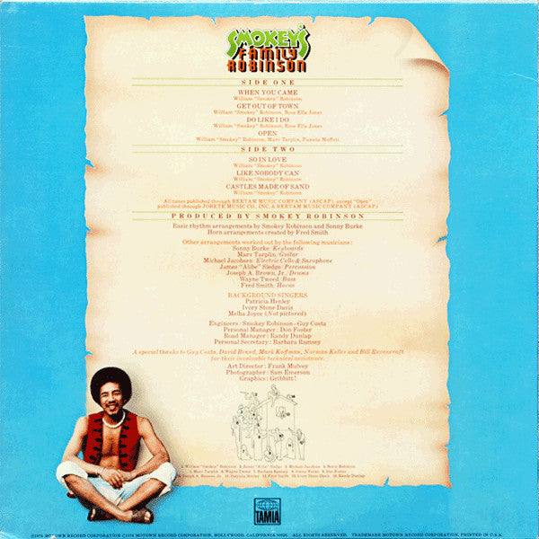 Smokey Robinson : Smokey's Family Robinson (LP, Album, Hol)