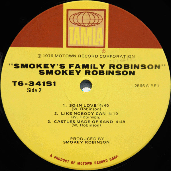 Smokey Robinson : Smokey's Family Robinson (LP, Album, Hol)