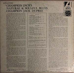 Champion Jack Dupree : Natural & Soulful Blues  (LP, Album, Mono)
