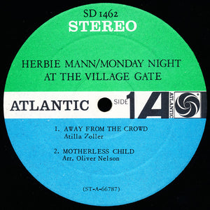Herbie Mann : Monday Night At The Village Gate (LP, Album)
