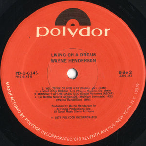 Wayne Henderson : Living On A Dream (LP, Album)