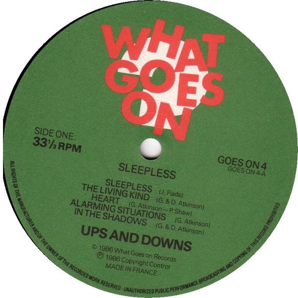 Ups And Downs : Sleepless (LP, Album)