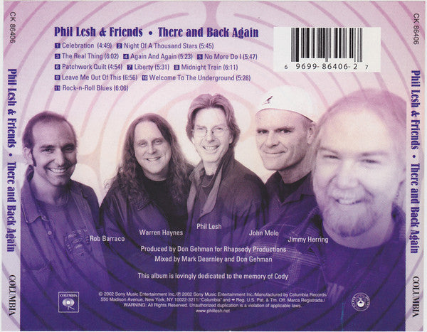 Phil Lesh & Friends* : There And Back Again (CD, Album)