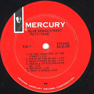 Patti Page : Blue Dream Street (LP, Album)
