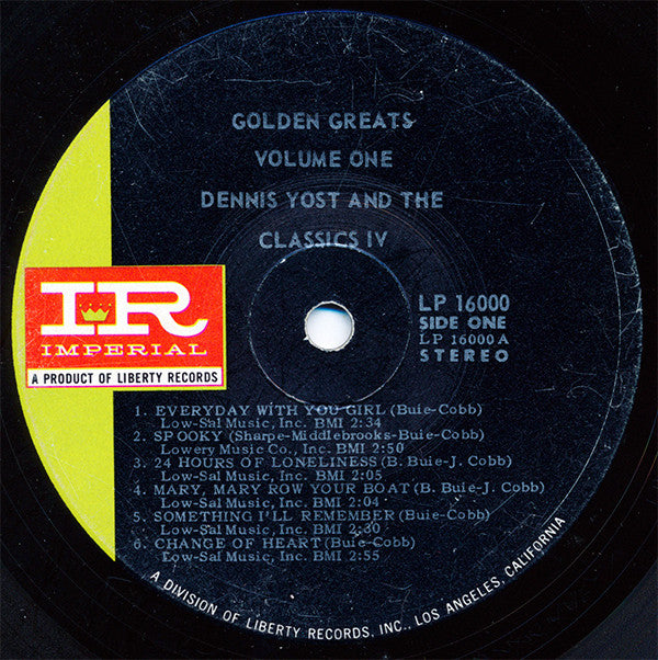 The Classics IV : Golden Greats Volume I (LP, Comp)