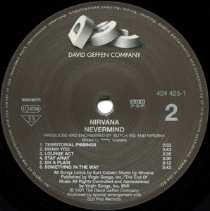 Nirvana : Nevermind (LP, Album, RE, 180)