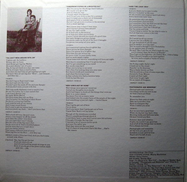 Jim Croce : You Don't Mess Around With Jim (LP, Album, RP, Thi)