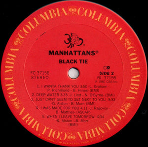 The Manhattans* : Black Tie (LP, Album)