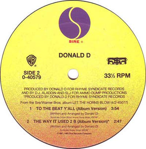 Donald D : Let The Horns Blow (12")