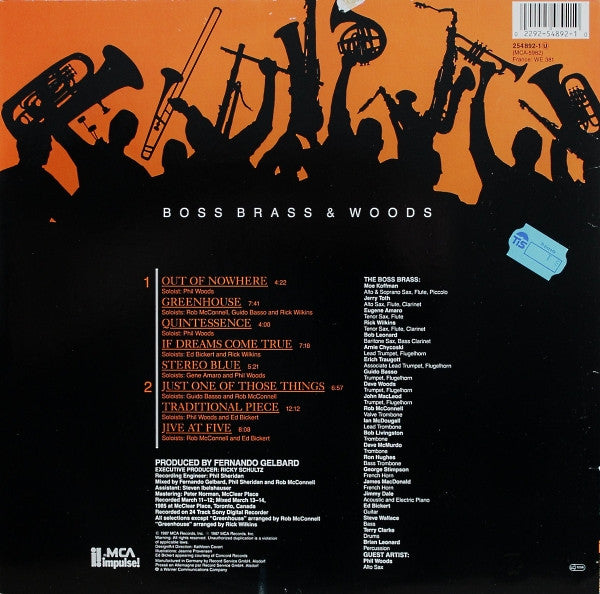 Rob McConnell & The Boss Brass Featuring Phil Woods : Boss Brass & Woods (LP, Album)
