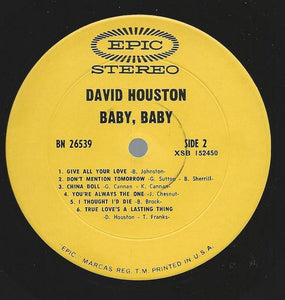 David Houston : Baby, Baby (LP, Album)