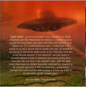 Cosmic Farm, Rob Wasserman, Craig Erickson, T. Lavitz, Jeff Sipe : Cosmic Farm (CD, Album)