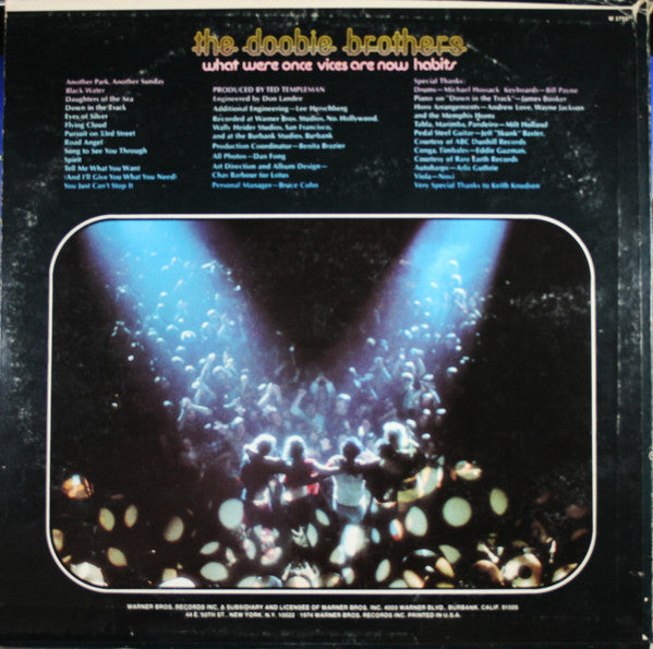The Doobie Brothers : What Were Once Vices Are Now Habits (LP, Album, Ter)