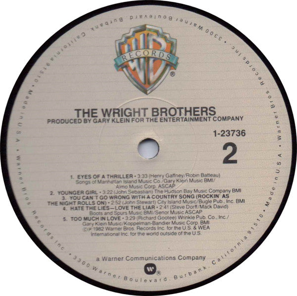 The Wright Brothers (5) : Made In The U.S.A (LP)