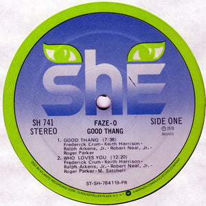 Faze-O : Good Thang (LP, Album, PR)