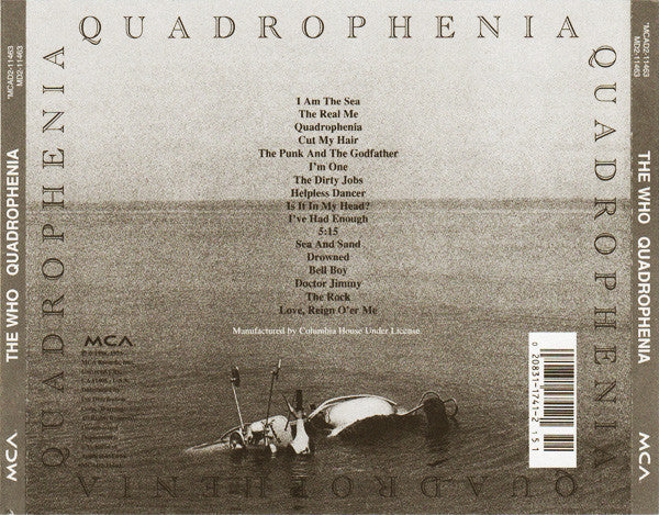 The Who : Quadrophenia (2xCD, Album, Club, RE, RM)