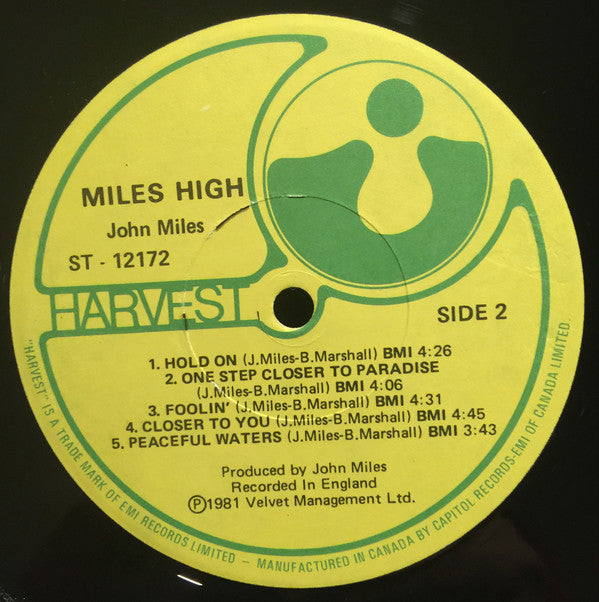 John Miles : Miles High (LP, Album)