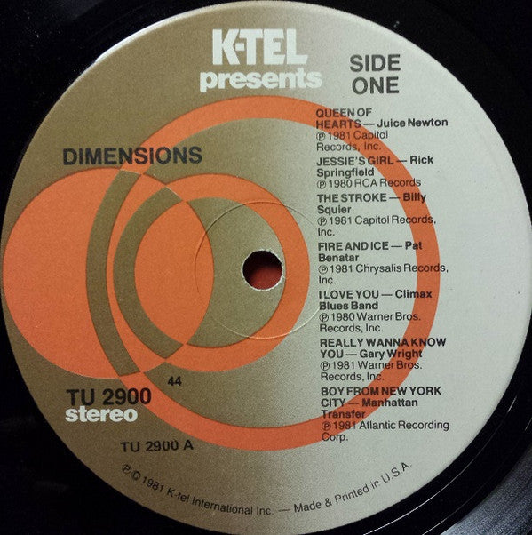 Various : Dimensions (LP, Comp, 44 )