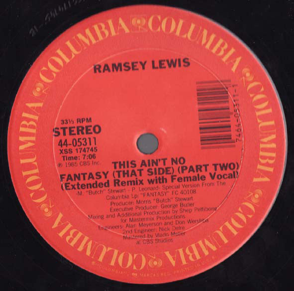 Ramsey Lewis : This Ain't No Fantasy (12")